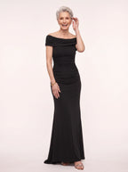 Bardisse Off-Shoulder Ruched Maxi Dress – Evening Dresses Women Formal Party Elegant Occasion Maxi Dress