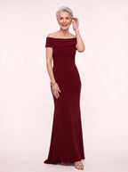 Bardisse Off-Shoulder Ruched Maxi Dress – Evening Dresses Women Formal Party Elegant Occasion Maxi Dress