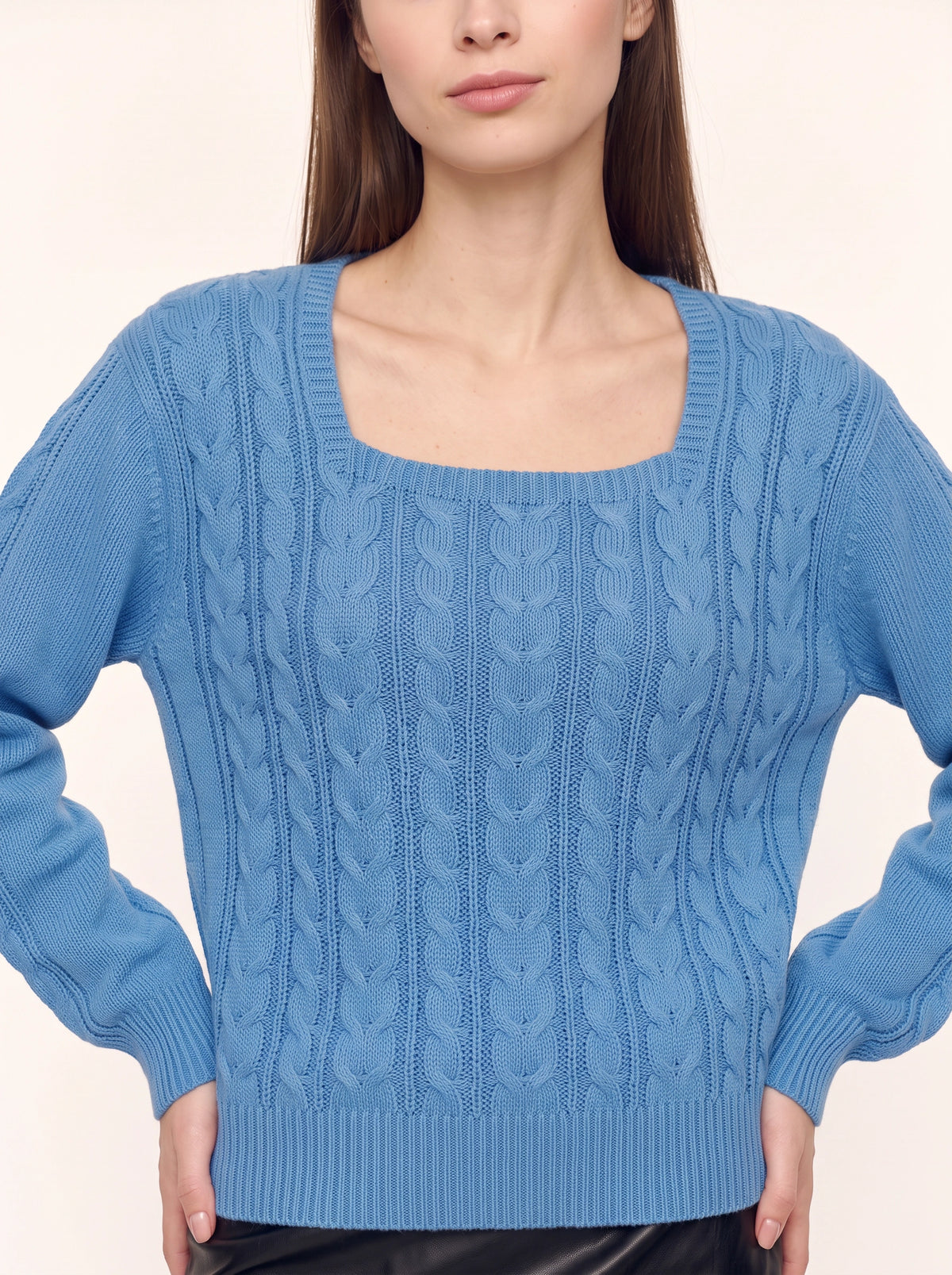 Cabwis Cable Knit Jumper – Chunky Knit Sweater Women Autumn Winter Casual Knitwear Pullover Jumper