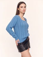 Cabwis Cable Knit Jumper – Chunky Knit Sweater Women Autumn Winter Casual Knitwear Pullover Jumper