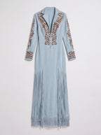 Frinscade Embellished Maxi Dress – Women Formal Wedding Guest Party Evening Long Sleeve Maxi Dress