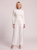Pitrine Soft-Touch Two-Piece Lounge Set – Knitted Co Ord Women Casual Loungewear Tracksuit Fall