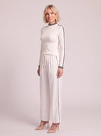 Pitrine Soft-Touch Two-Piece Lounge Set – Knitted Co Ord Women Casual Loungewear Tracksuit Fall