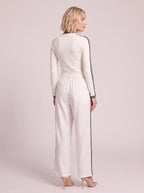 Pitrine Soft-Touch Two-Piece Lounge Set – Knitted Co Ord Women Casual Loungewear Tracksuit Fall