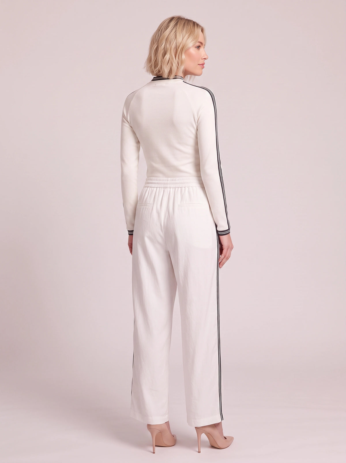 Pitrine Soft-Touch Two-Piece Lounge Set – Knitted Co Ord Women Casual Loungewear Tracksuit Fall