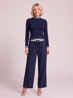 Pitrine Soft-Touch Two-Piece Lounge Set – Knitted Co Ord Women Casual Loungewear Tracksuit Fall
