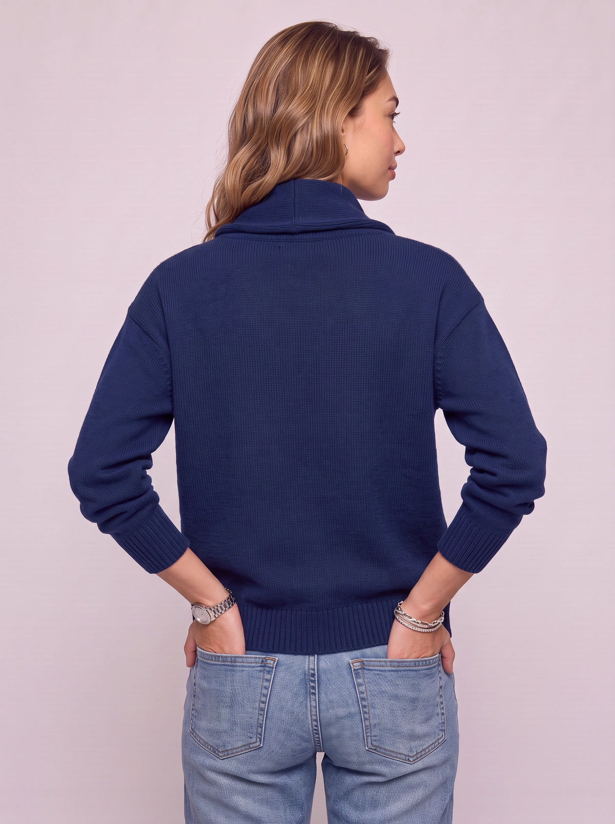 Cowdra Cowl-Neck Knit Jumper – Soft Ribbed Relaxed Women Autumn Winter Casual Knitwear Jumper