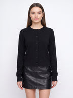 Banrith Button-Front Crop Cardigan – Knit Cardigan Women Autumn Office Smart Casual Cropped Knitwear