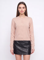 Banrith Button-Front Crop Cardigan – Knit Cardigan Women Autumn Office Smart Casual Cropped Knitwear