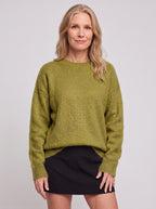 Droshel Oversized Crew Neck Jumper – Knitted Sweater Women Casual Autumn Winter Ribbed Relaxed Fit Pullover