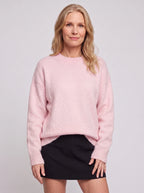Droshel Oversized Crew Neck Jumper – Knitted Sweater Women Casual Autumn Winter Ribbed Relaxed Fit Pullover