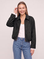 Collette Zip-Up Bomber Jacket – Velvet Women Casual Autumn Everyday Relaxed Collared Jacket