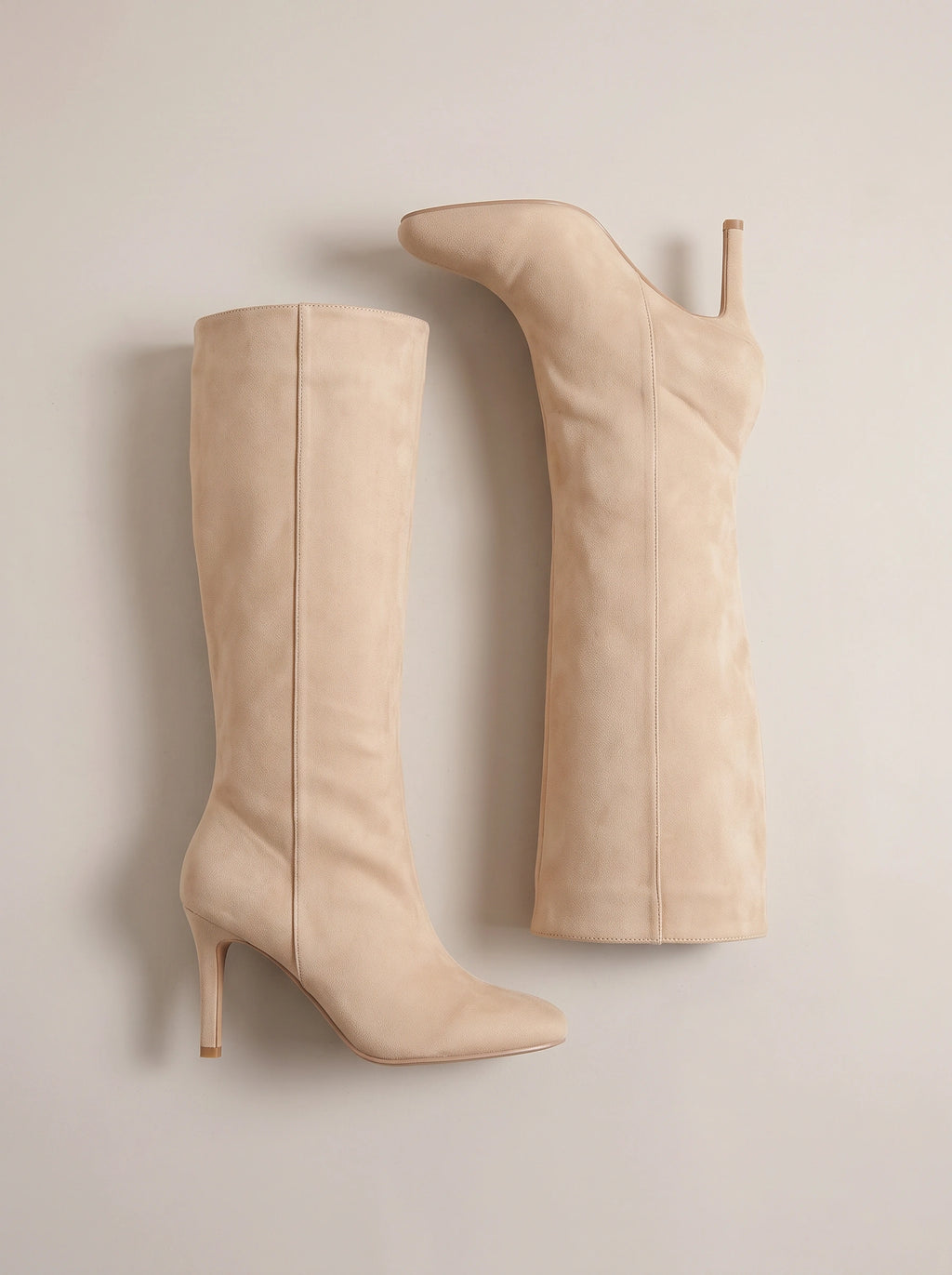 Streclyne Stretch Knee-High Boots – Square Toe Kitten Heel Women Autumn Winter Sock Fit Elegant Boots