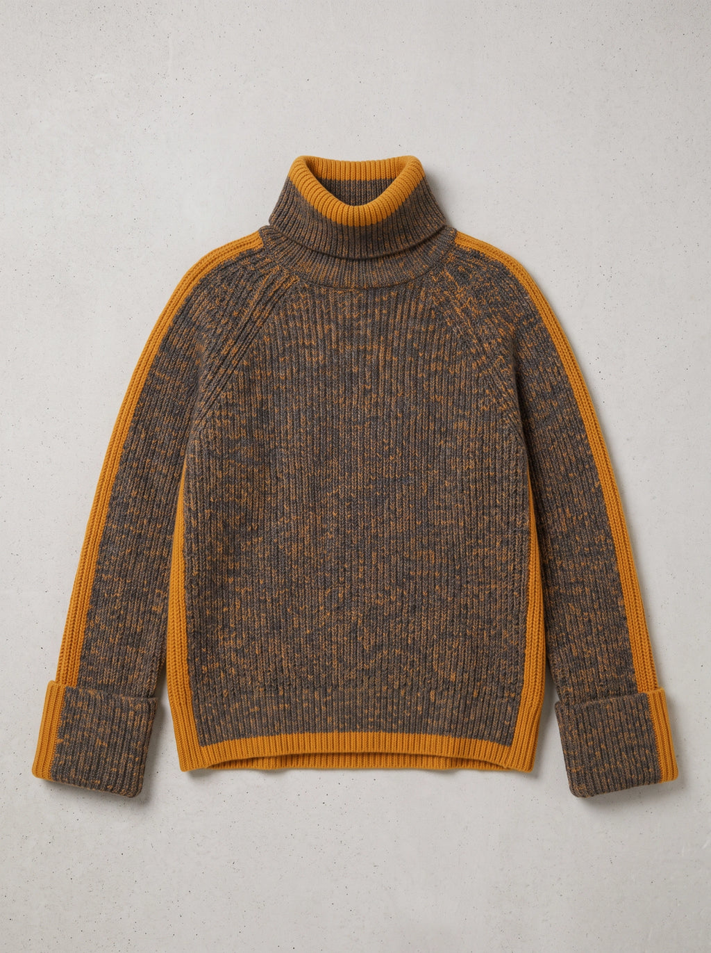 Stripanne Ribbed Turtleneck Jumper – Knit Sweater Women Autumn Winter Cosy Casual Oversized Top