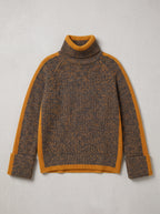 Stripanne Ribbed Turtleneck Jumper – Knit Sweater Women Autumn Winter Cosy Casual Oversized Top