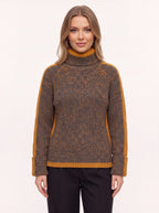 Stripanne Ribbed Turtleneck Jumper – Knit Sweater Women Autumn Winter Cosy Casual Oversized Top
