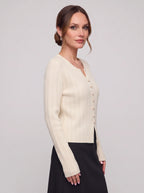 Ribtex Ribbed Button-Front Cardigan – Ribbed Knit Women Fall Autumn Office Workwear Casual Everyday Cardigan