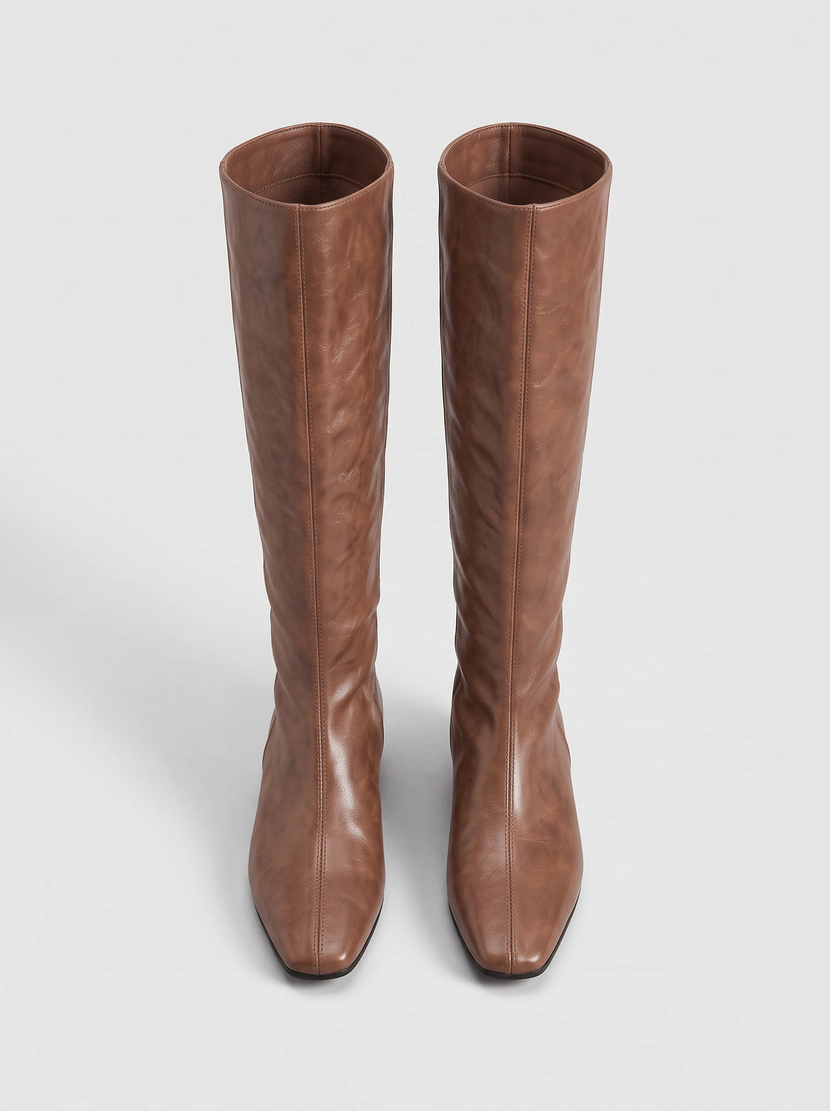 Centim Knee High Leather Boots – Womens Long Leather High Boots Women Fall Casual Office Smart