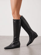 Centim Knee High Leather Boots – Womens Long Leather High Boots Women Fall Casual Office Smart