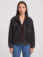 Epuldine Utility Bomber Jacket – Women Oversized Casual Streetwear Military Autumn Workwear Bomber Jacket