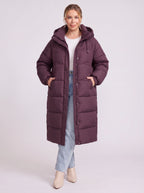 Chefyra Oversized Longline Puffer Coat – Padded Quilted Women Winter Coat Casual Streetwear Longline Jacket
