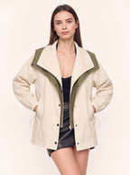 Dublera Double-Layer Windbreaker Jacket – Oversized Women Casual Streetwear Fall Bomber Windbreaker