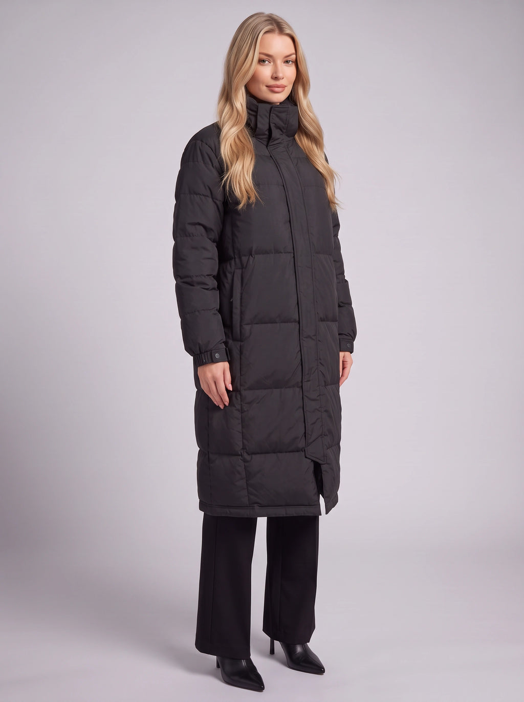 Chante Longline Padded Puffer Coat – Women Quilted Oversized Winter Casual Jacket