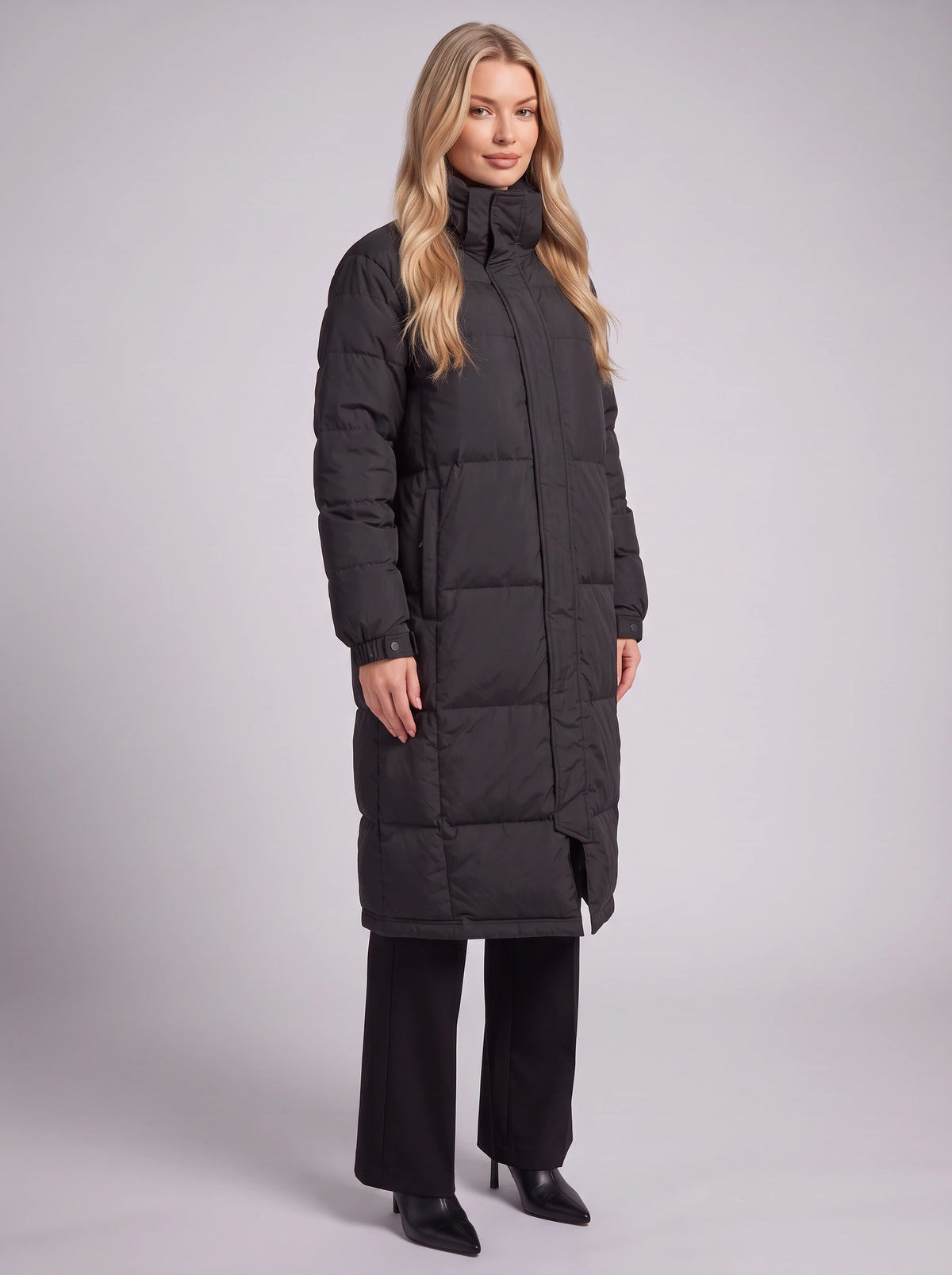Chante Longline Padded Puffer Coat – Women Quilted Oversized Winter Casual Jacket