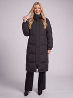 Chante Longline Padded Puffer Coat – Women Quilted Oversized Winter Casual Jacket