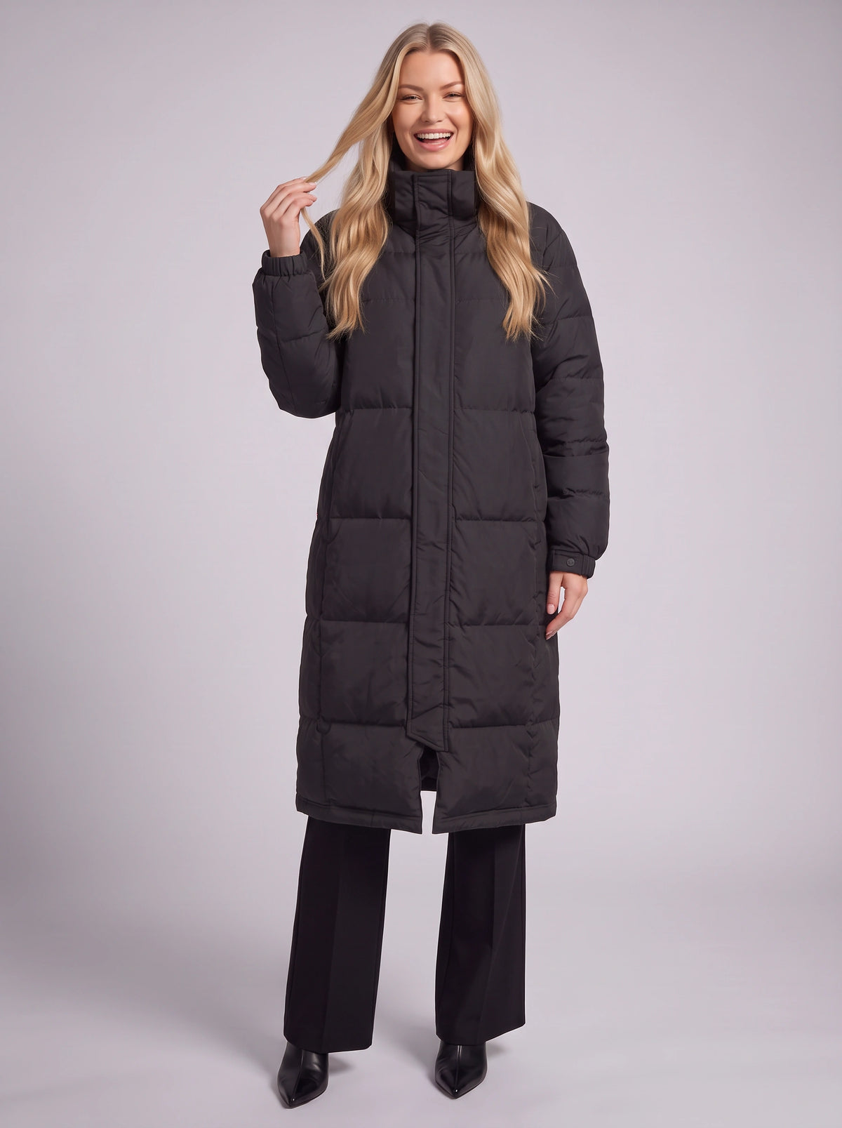 Chante Longline Padded Puffer Coat – Women Quilted Oversized Winter Casual Jacket