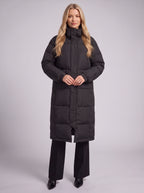 Chante Longline Padded Puffer Coat – Women Quilted Oversized Winter Casual Jacket