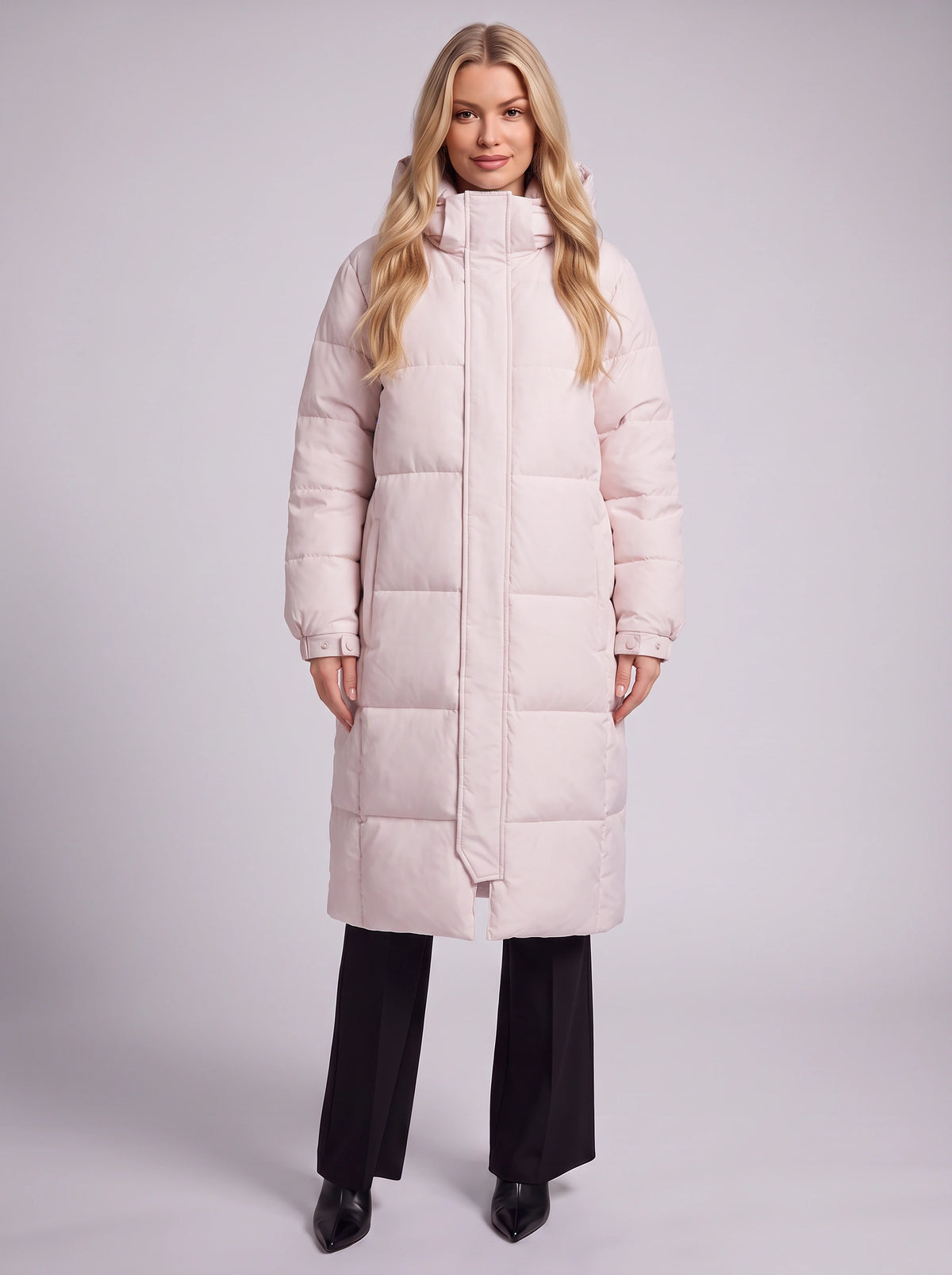 Chante Longline Padded Puffer Coat – Women Quilted Oversized Winter Casual Jacket