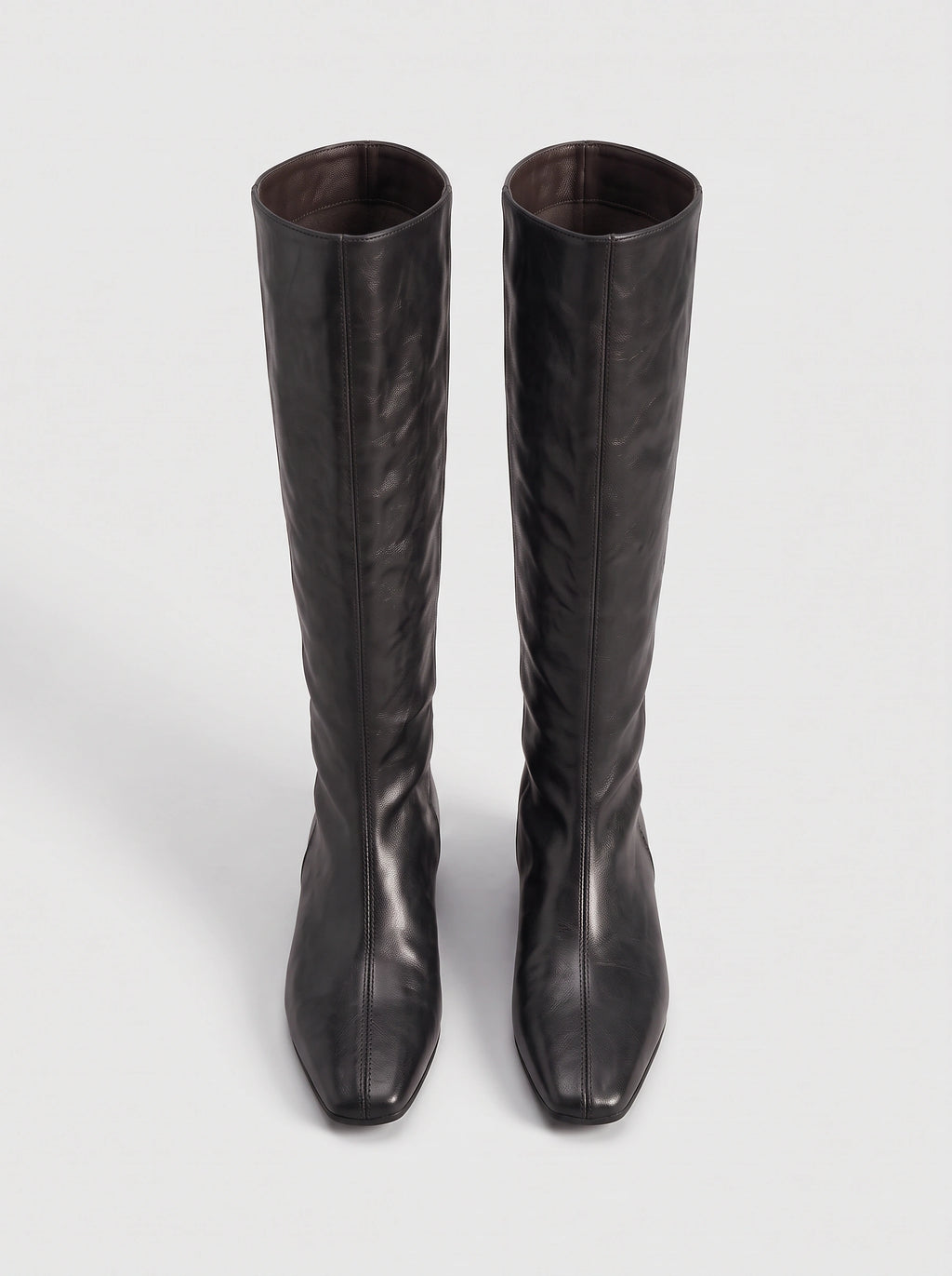 Centim Knee High Leather Boots – Womens Long Leather High Boots Women Fall Casual Office Smart
