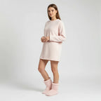 Quilge Fleece Slipper Boots – Women Fluffy Faux Fur Lined Cosy House Indoor Winter Warm Slippers