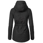 Quilven Faux Fur Hooded Parka – Women Longline Winter Coat Casual Outdoor Warm Parka Jacket