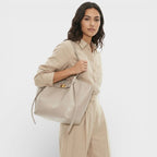 Turnloque Structured Faux Leather Shopper Bag – Women Tote Shoulder Bag Office Work Everyday Large Handbag
