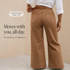 Threama High-Rise Wide-Leg Jeans – Denim Women Casual Workwear Vintage Retro 70s Wide-Leg Trousers