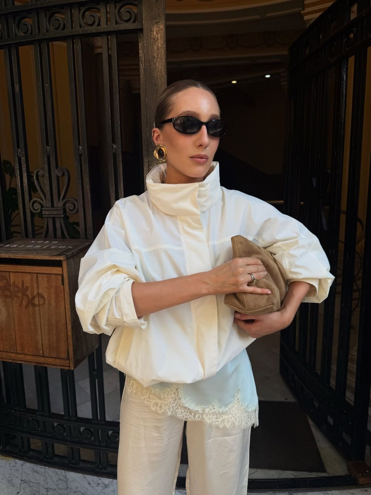 Folwick Funnel Neck Windbreaker – Oversized Puffer Jacket Women Padded Casual Streetwear Coat