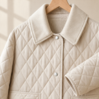 Diamonte Diamond Quilted Jacket – Padded Women Casual Everyday Lightweight Autumn Winter Coat