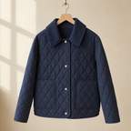 Diamonte Diamond Quilted Jacket – Padded Women Casual Everyday Lightweight Autumn Winter Coat