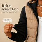 Quilnette Quilted Puffer Jacket – Women Hooded Zip Up Casual Outerwear Autumn Fall Jacket