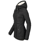 Quilven Faux Fur Hooded Parka – Women Longline Winter Coat Casual Outdoor Warm Parka Jacket