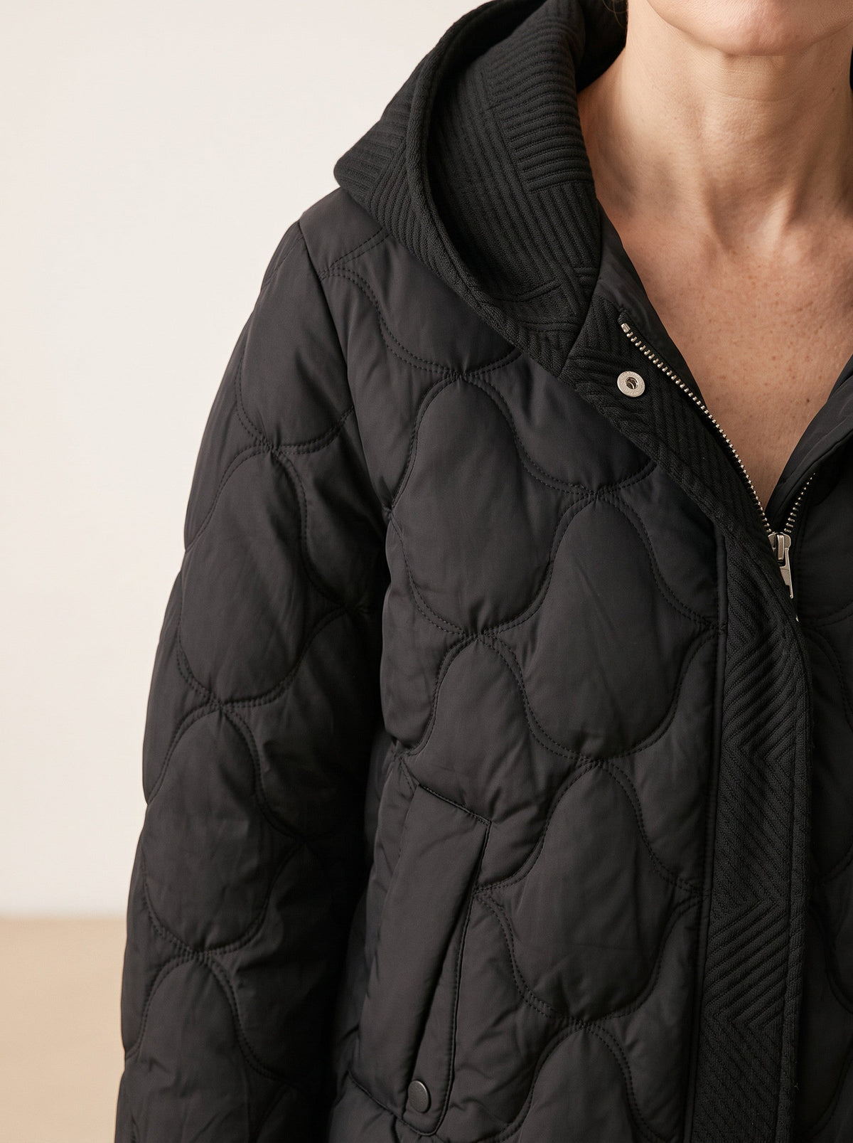 Scalve Quilted Padded Hooded Jacket – Women Padded Coat Ladies Quilted Jacket Casual Winter Outerwear