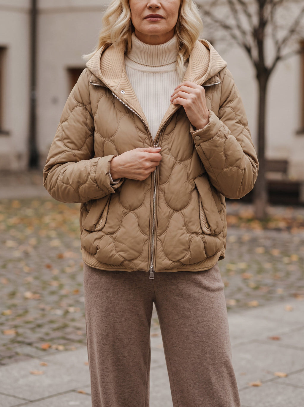Scalve Quilted Padded Hooded Jacket – Women Padded Coat Ladies Quilted Jacket Casual Winter Outerwear