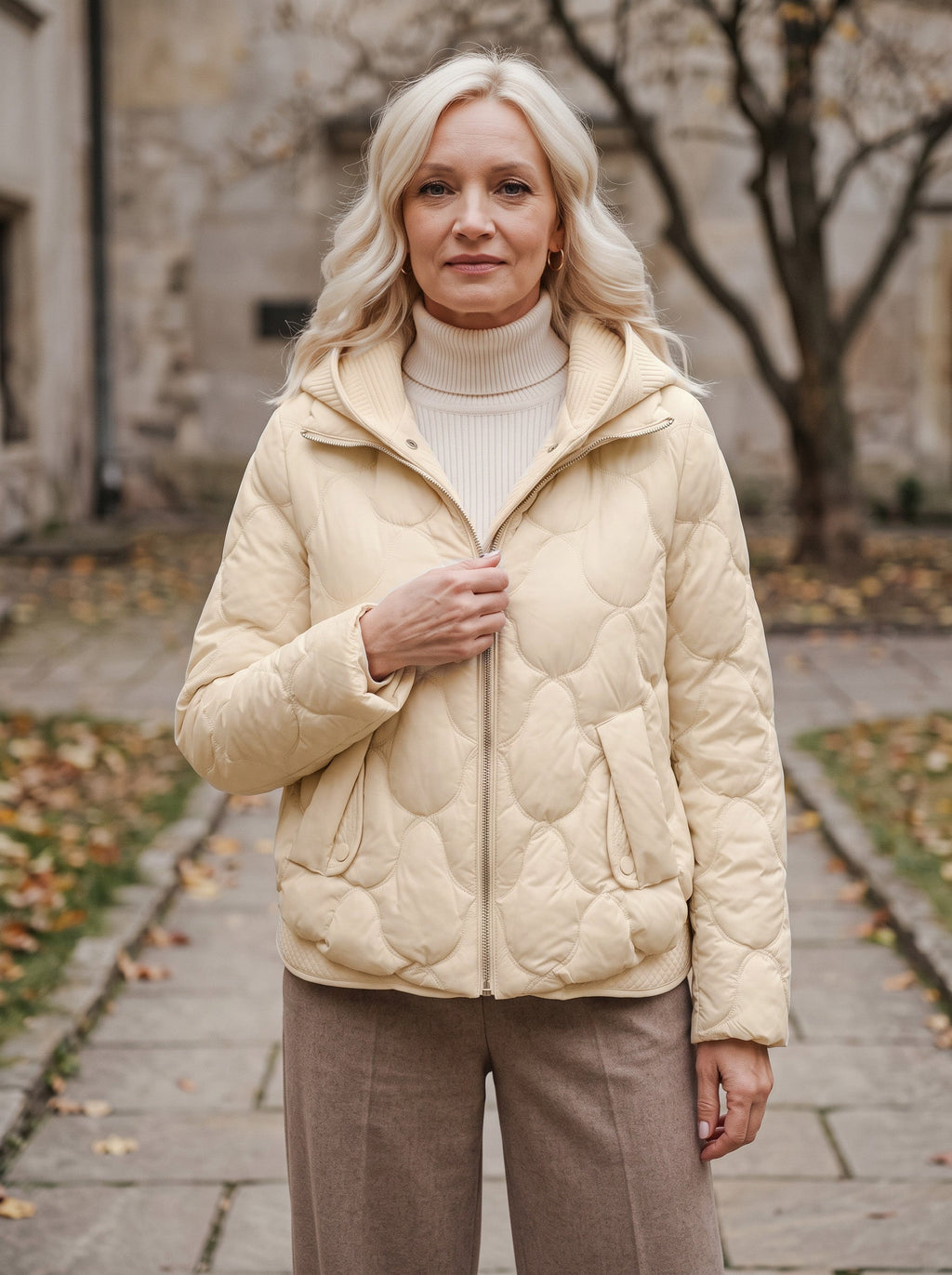 Scalve Quilted Padded Hooded Jacket – Women Padded Coat Ladies Quilted Jacket Casual Winter Outerwear