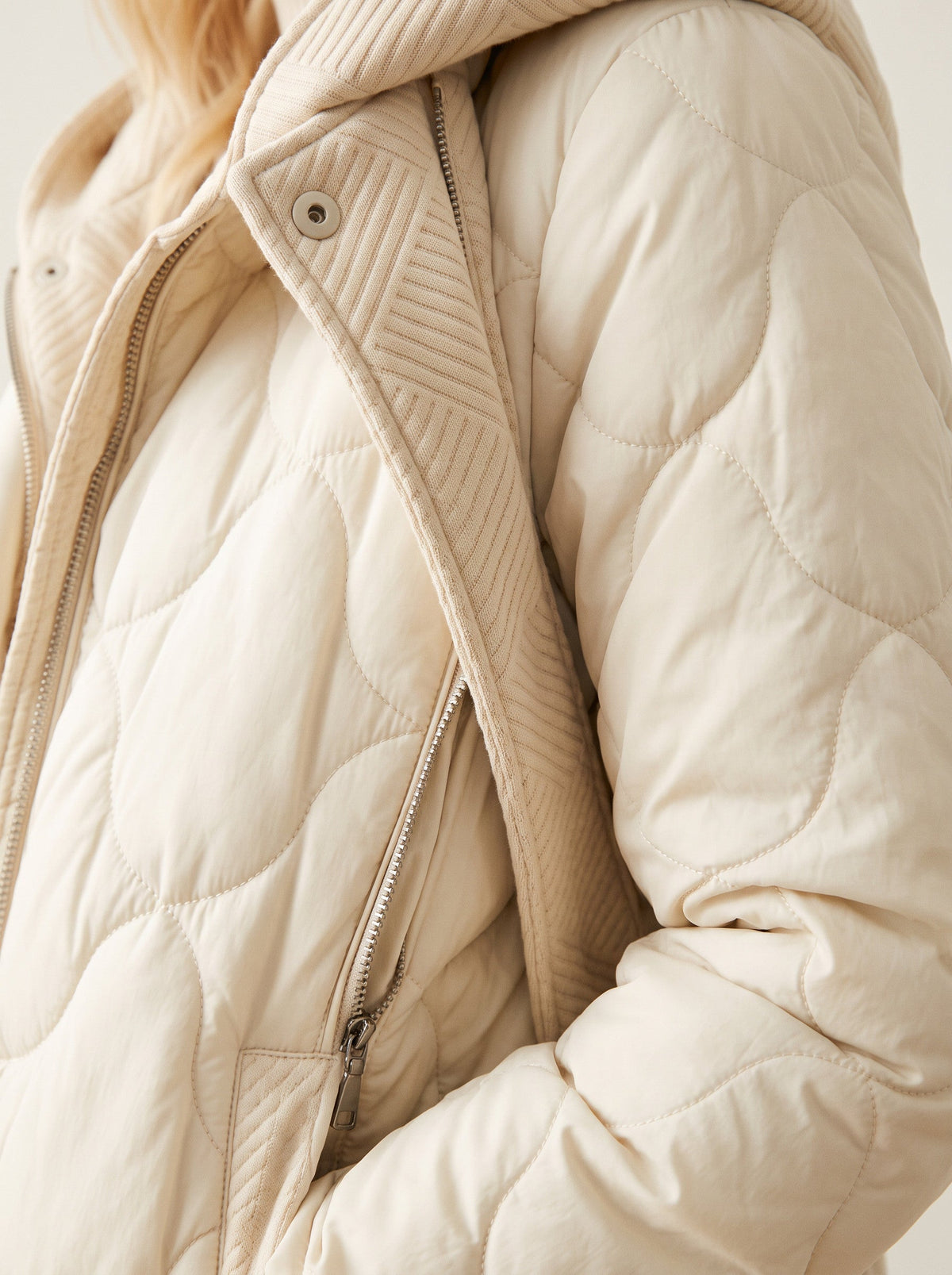 Scalve Quilted Padded Hooded Jacket – Women Padded Coat Ladies Quilted Jacket Casual Winter Outerwear