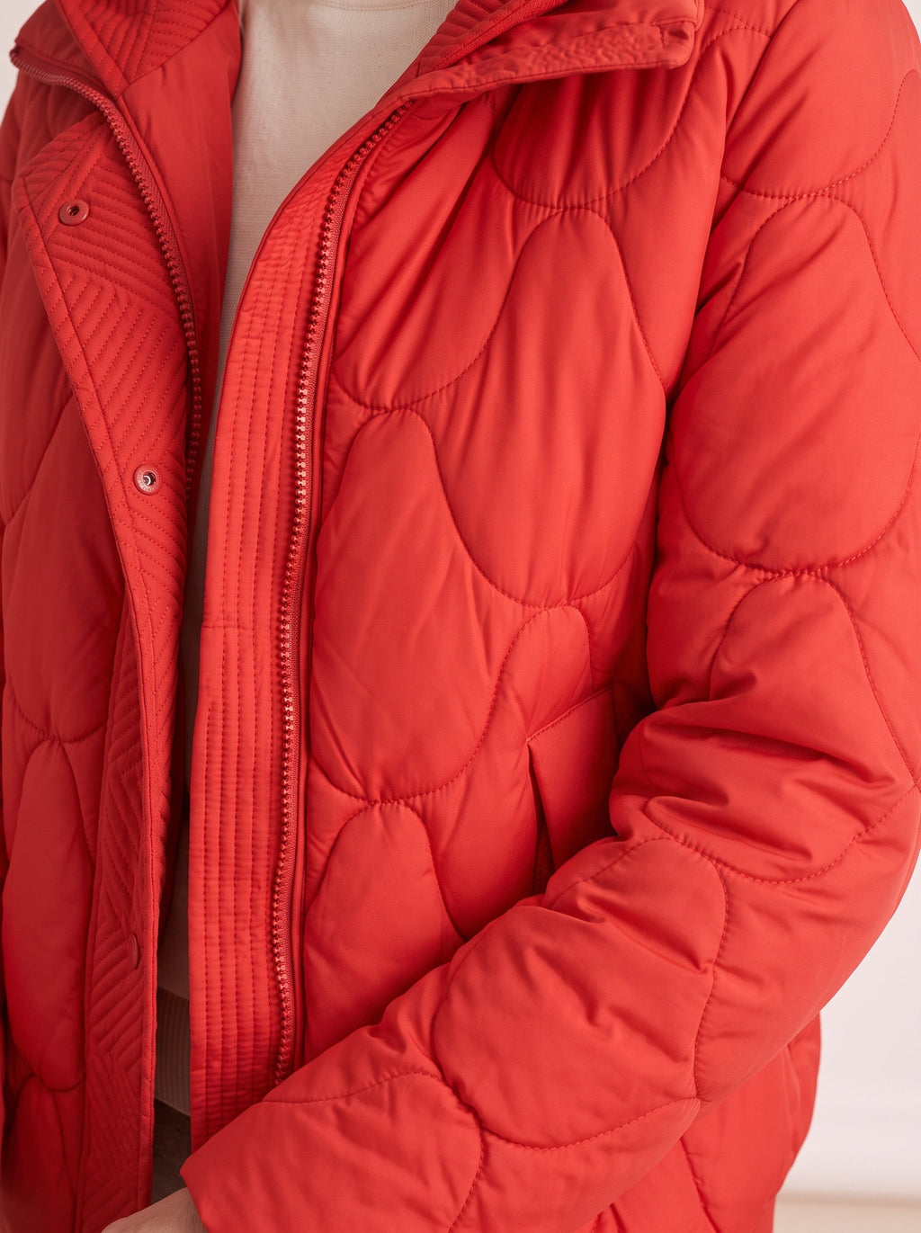 Scalve Quilted Padded Hooded Jacket – Women Padded Coat Ladies Quilted Jacket Casual Winter Outerwear