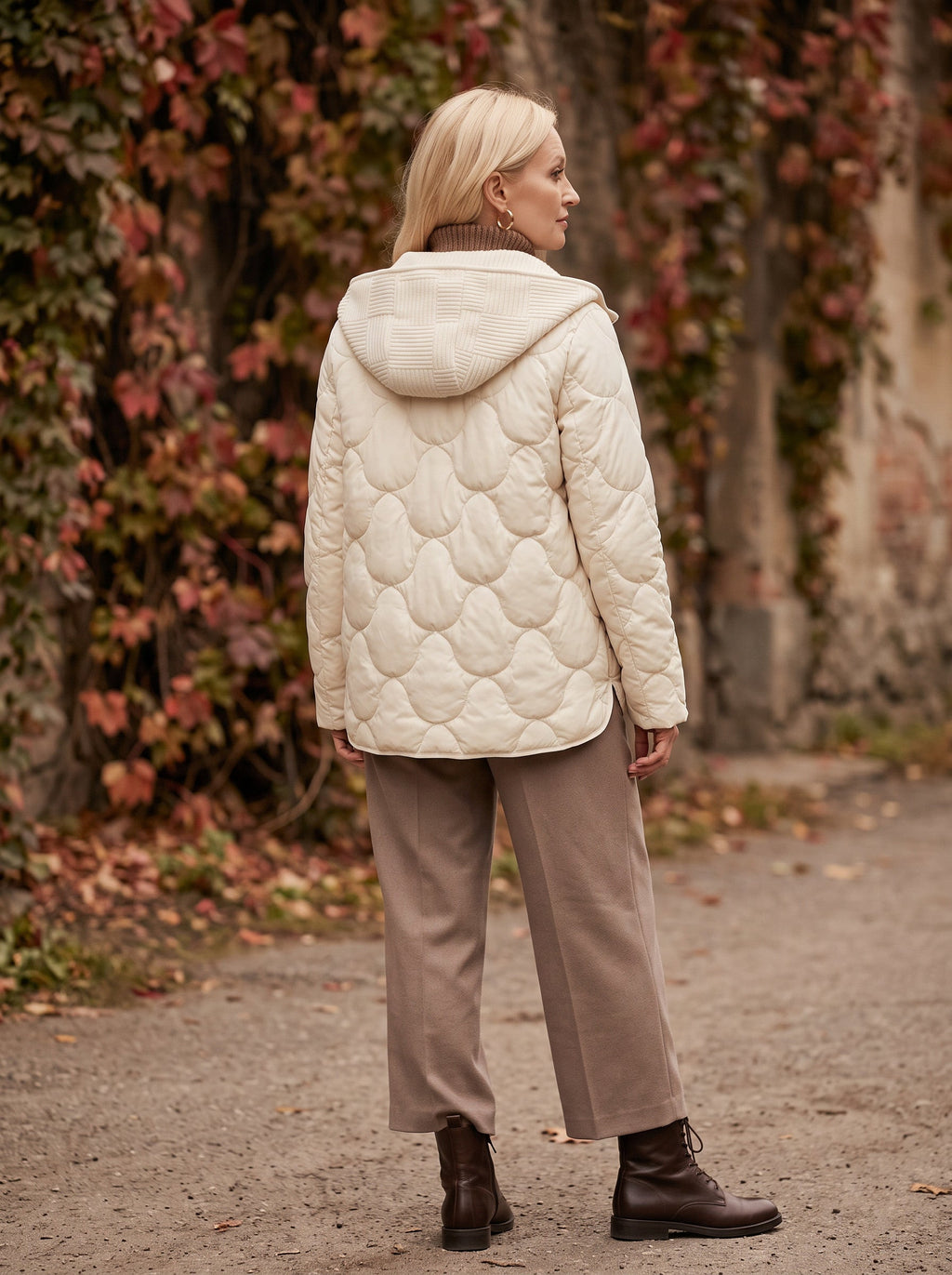 Scalve Quilted Padded Hooded Jacket – Women Padded Coat Ladies Quilted Jacket Casual Winter Outerwear