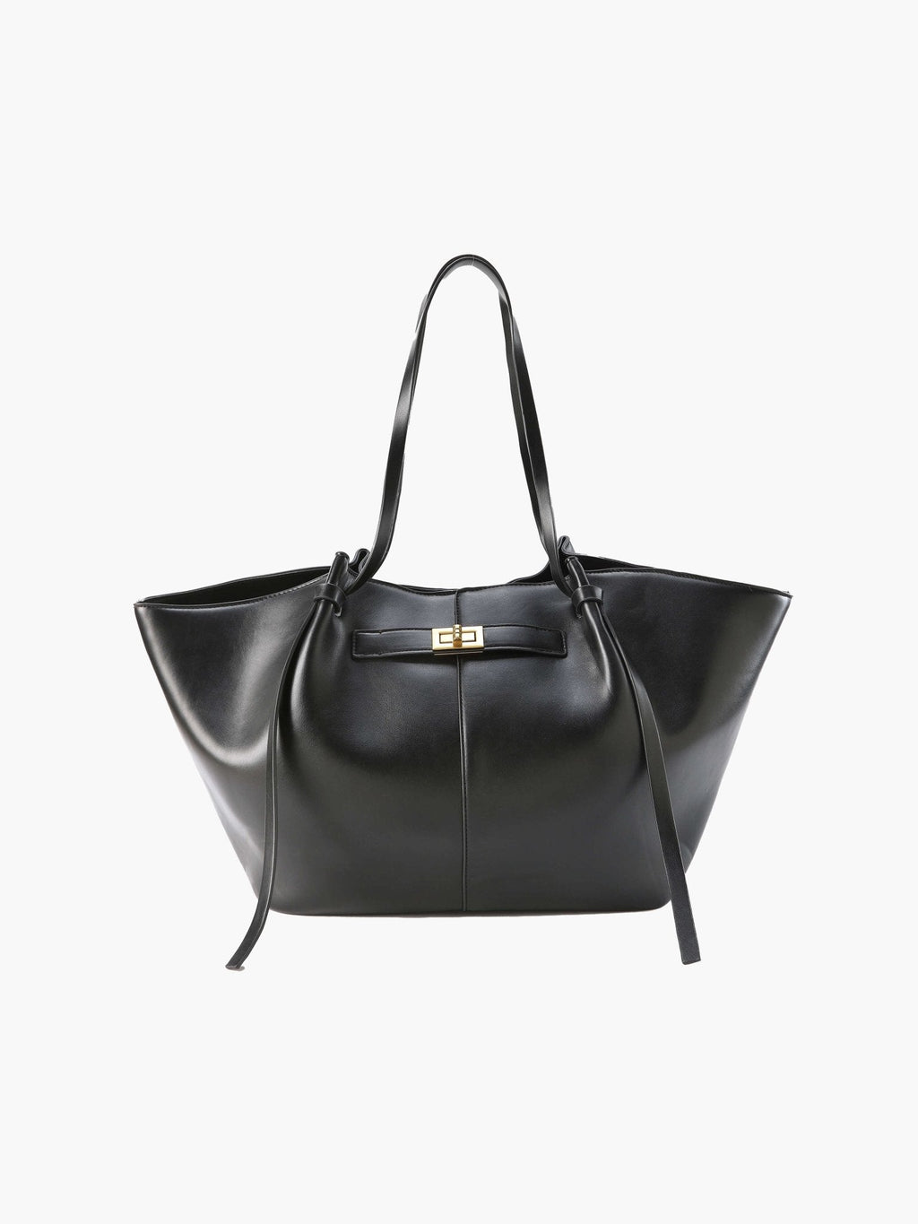 Turnloque Structured Faux Leather Shopper Bag – Women Tote Shoulder Bag Office Work Everyday Large Handbag