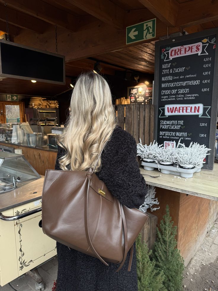 Turnloque Structured Faux Leather Shopper Bag – Women Tote Shoulder Bag Office Work Everyday Large Handbag